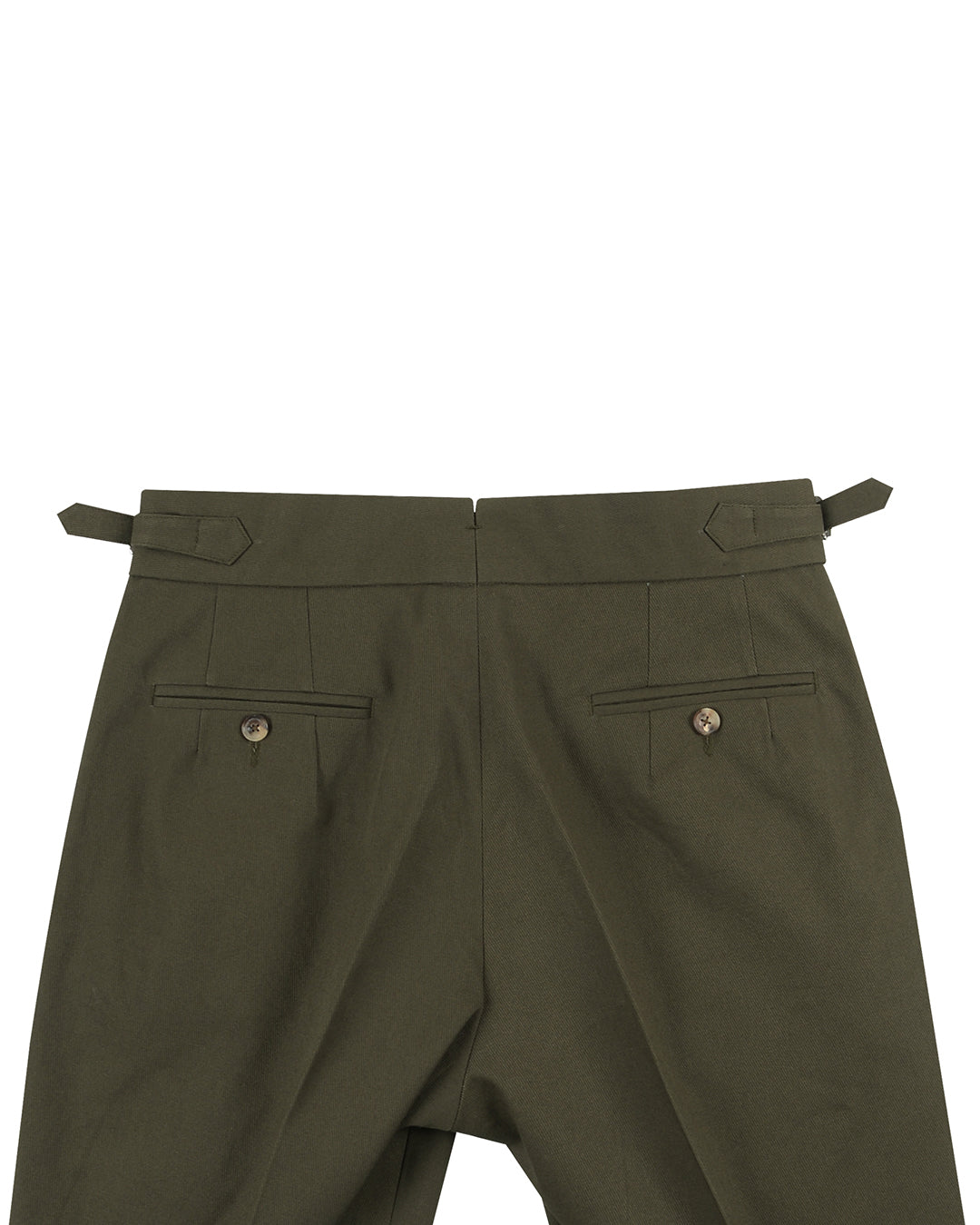 Brisbane Moss Olive Cotton Cavalry Twill - 4