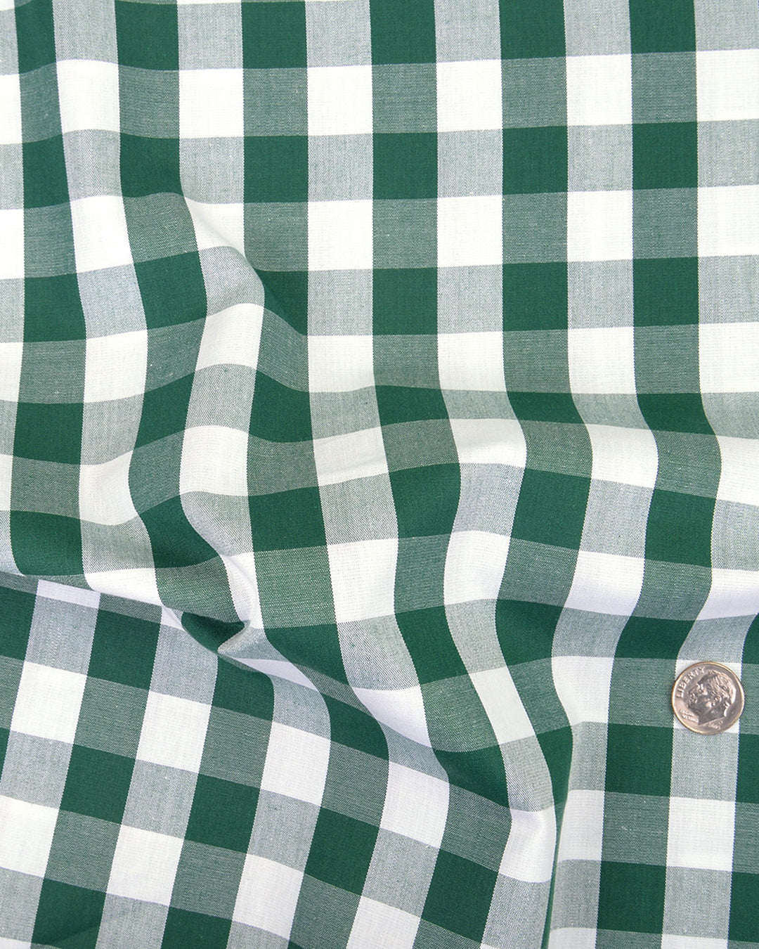 Green White Macro Gingham Checks - 5