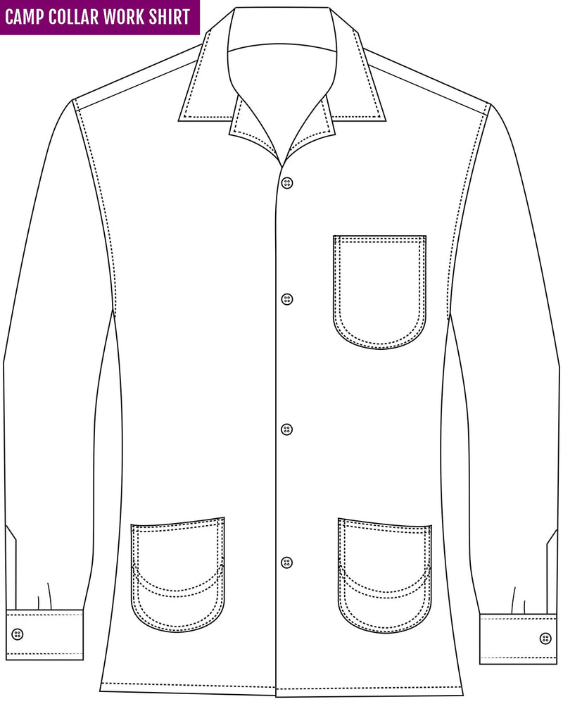 Green Black Gingham Twill Flannel Work Shirt