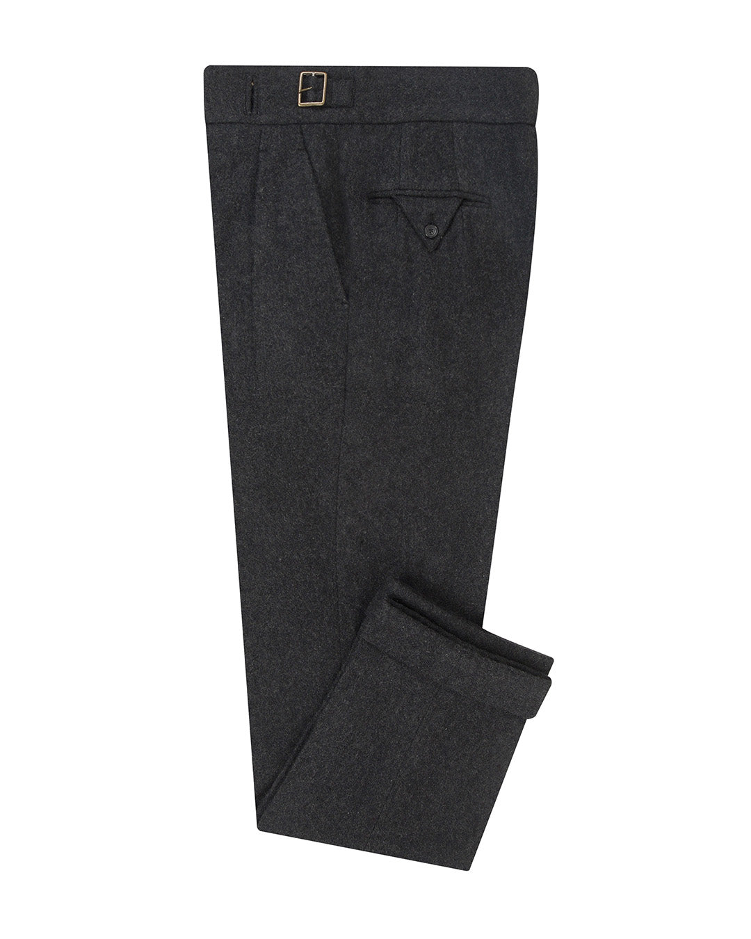 Gurkha Pant in Charcoal Grey Wool Flannel