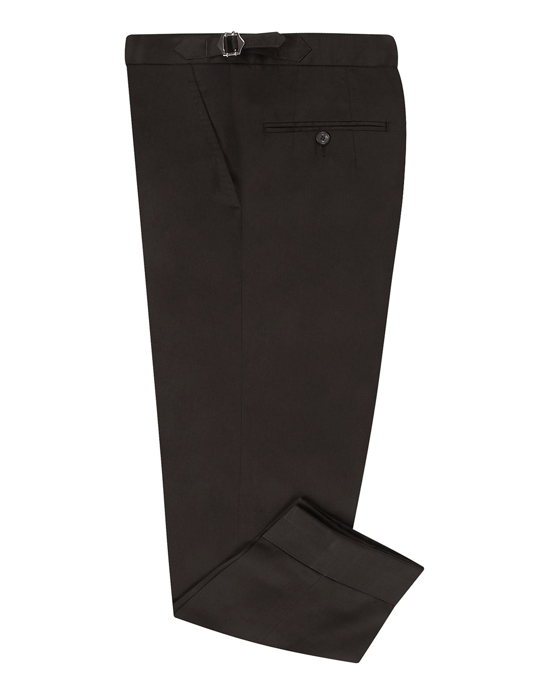 Chocolate Brown Soft Plain Chinos - 1