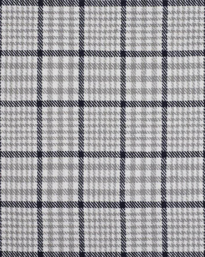 Dugdale Crommelin Linen - Silver Grey Black Checks
