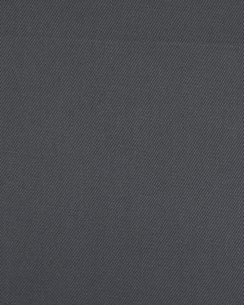 Steel Grey Twill Chino