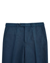 Linen Cotton Canvas: Steel Blue Dress Pant
