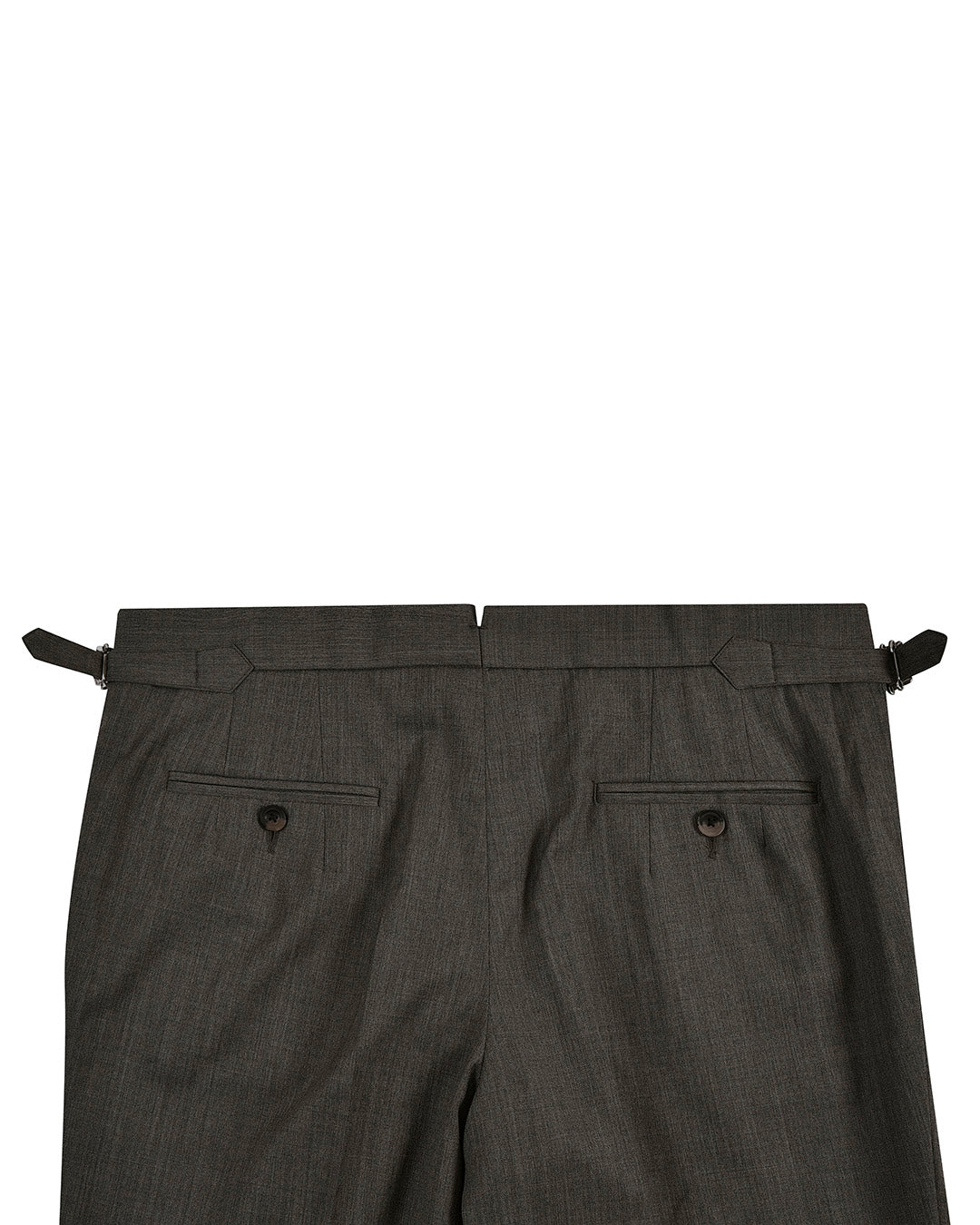 Washable Wool Mid Grey Dress Pant - 3