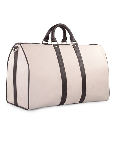 Duffle Bag with Leather Trims