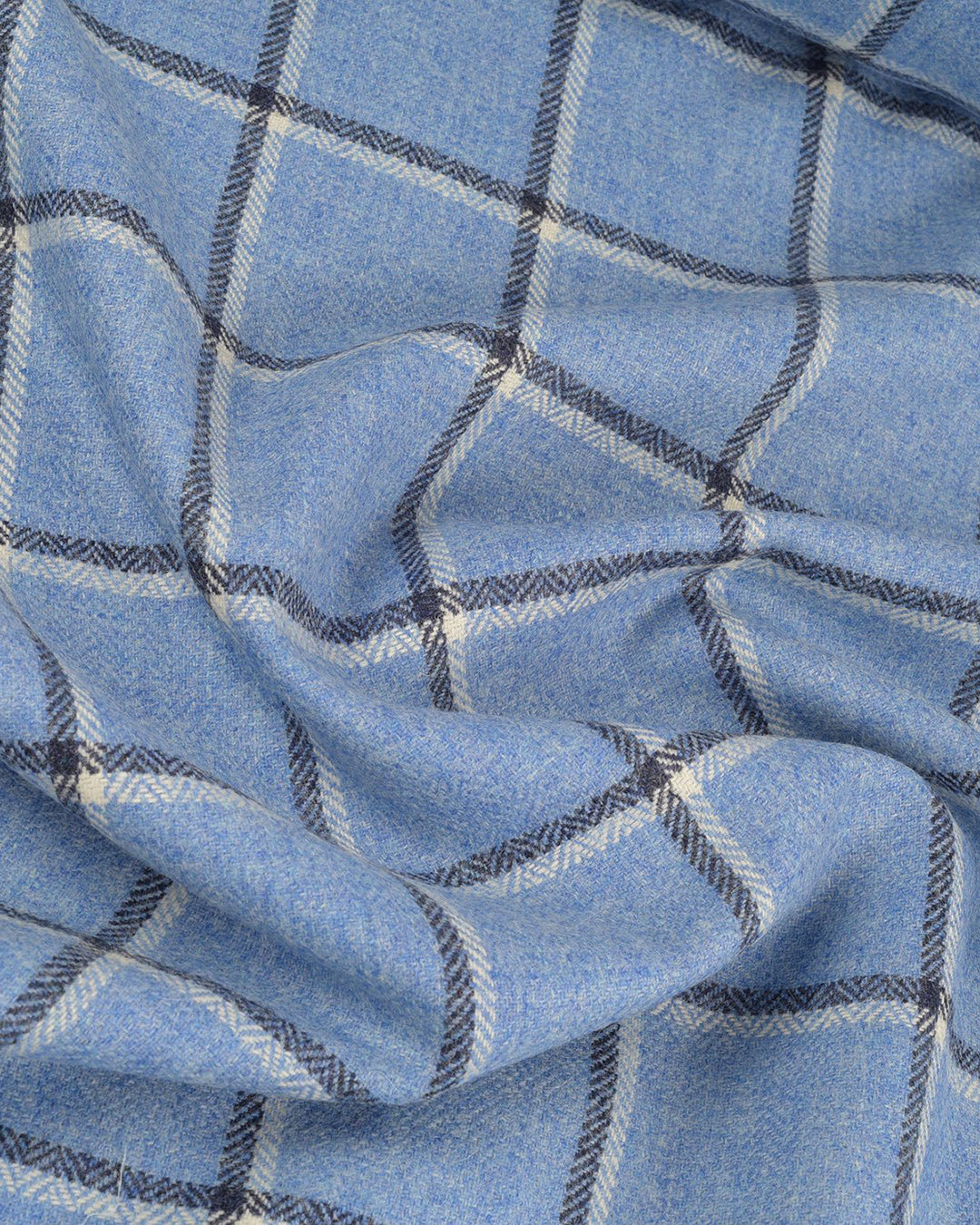 Dugdale Tweed: Blue Windowpane - 3