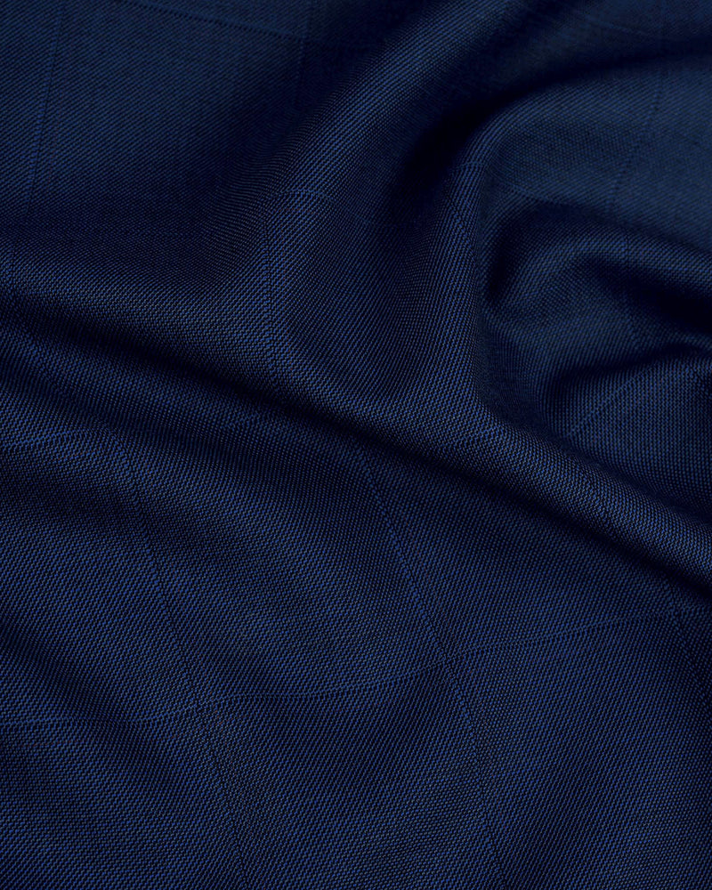 Drago: Super 160s Royal-Blue Prince of Wales Checks