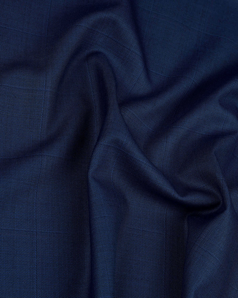 Drago: Super 160s Royal-Blue Prince of Wales Checks