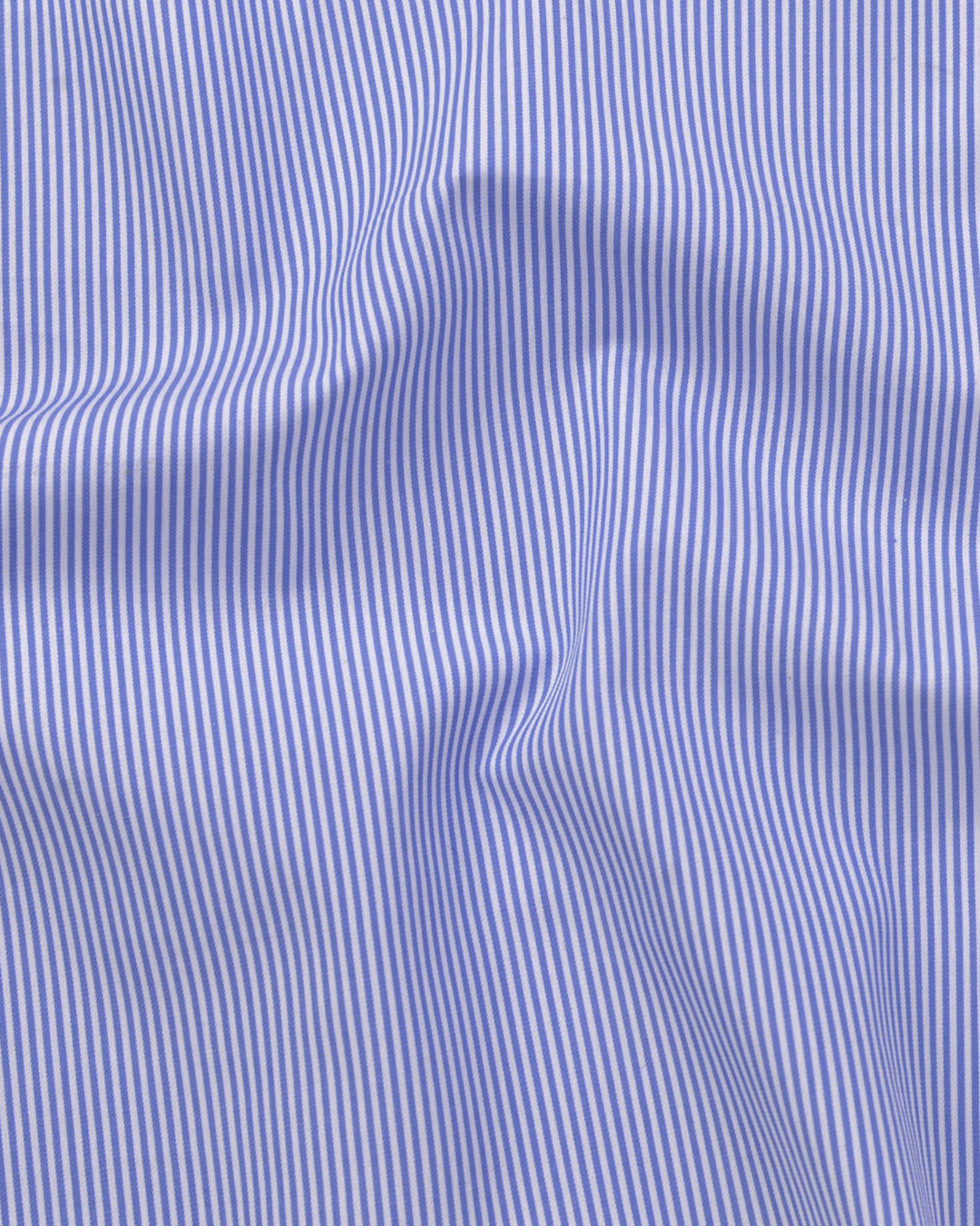 Mid Blue White Dress Stripes - 4