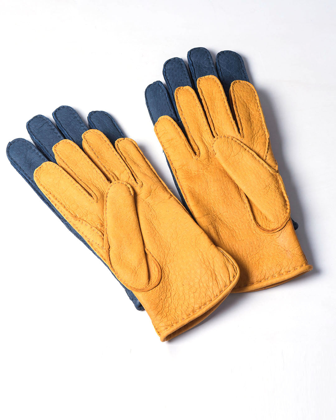 Peccary Gloves - Cashmere lined - Navy - 2