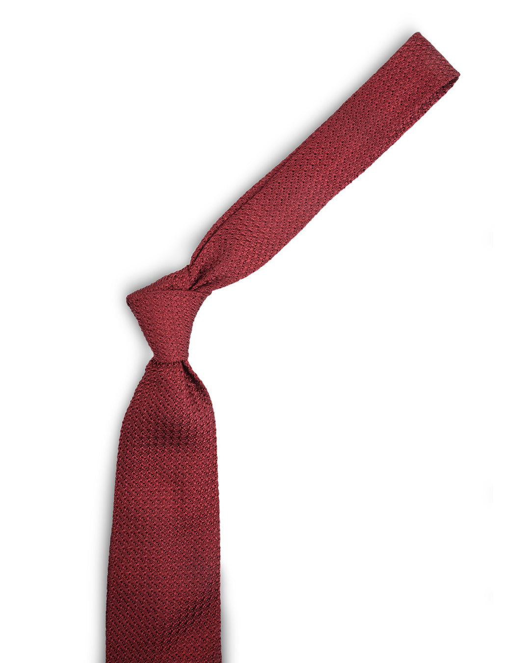 Garza Fine Maroon Tie - 2
