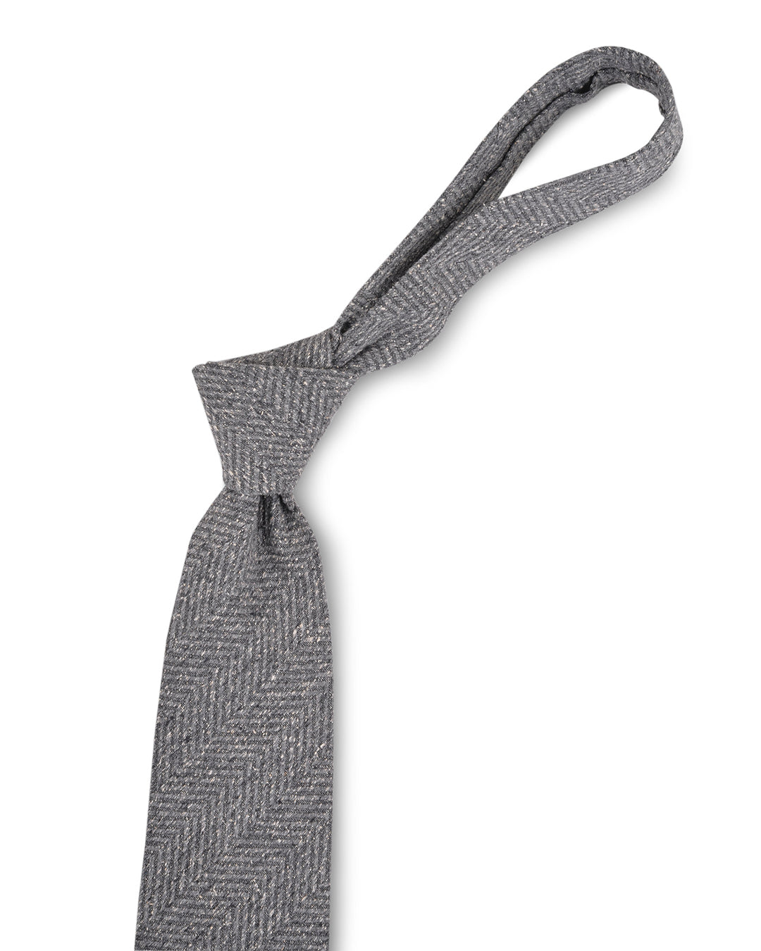 Grey Zig Zag Tie - 2