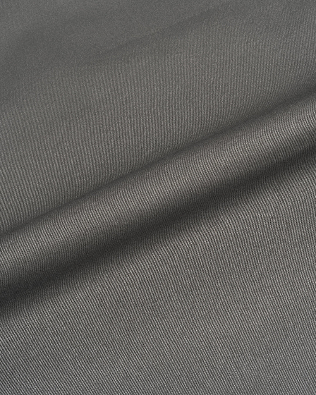 Ash Grey Twill Drawstring Pants - 4