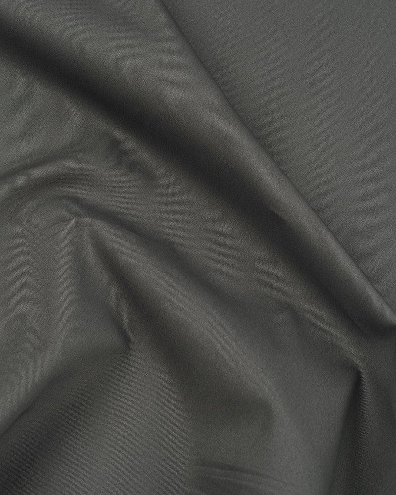 Ash Grey Twill Drawstring Pants