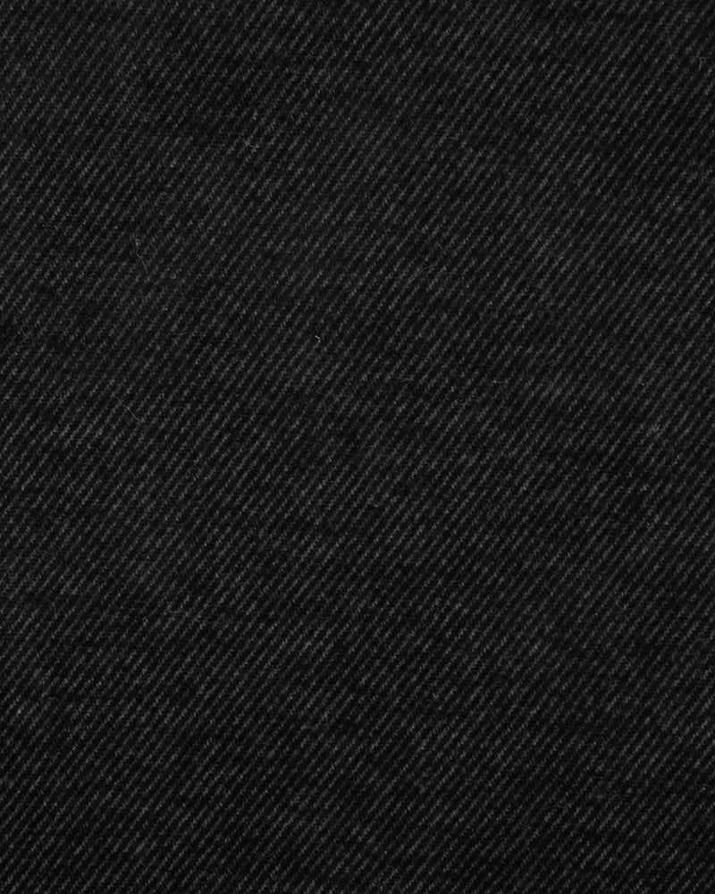 Midnight Grey Cotton Gabardine Twill