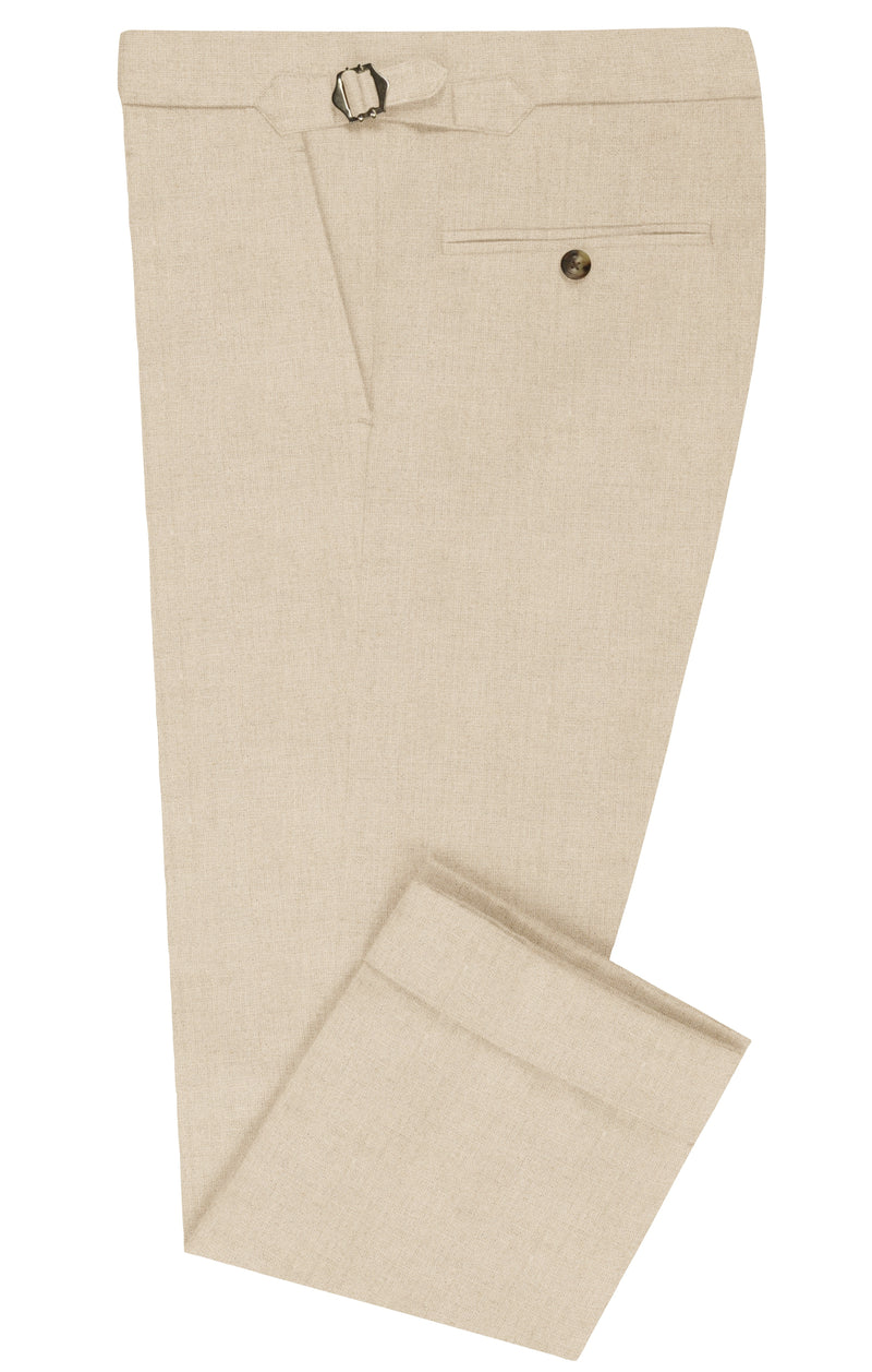 Dugdale Ecru Hopsack Irish Linen