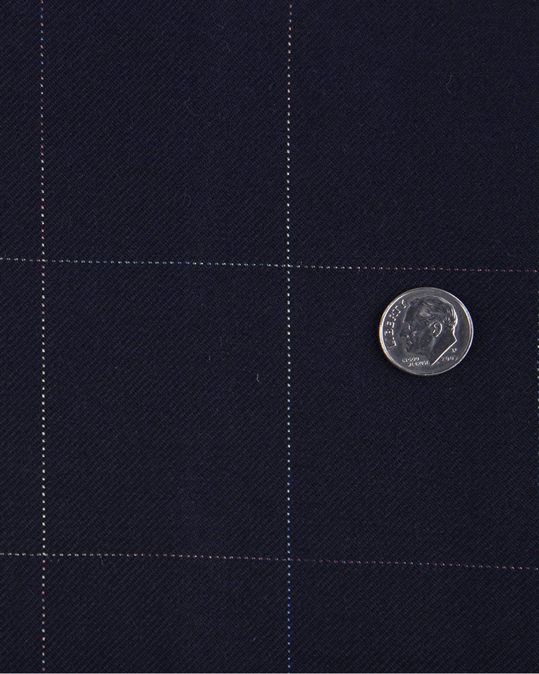 Dugdale Navy Windowpane Twill shirt - 4