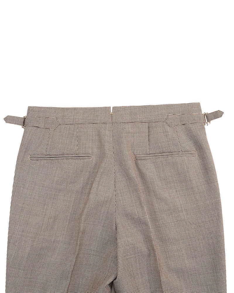 Dugdale Fine Worsted - Brown Houndstooth