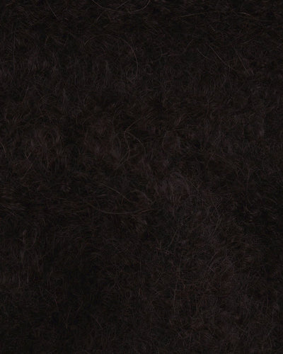 EThomas: Dark Brown Slubby Mohair Jacket