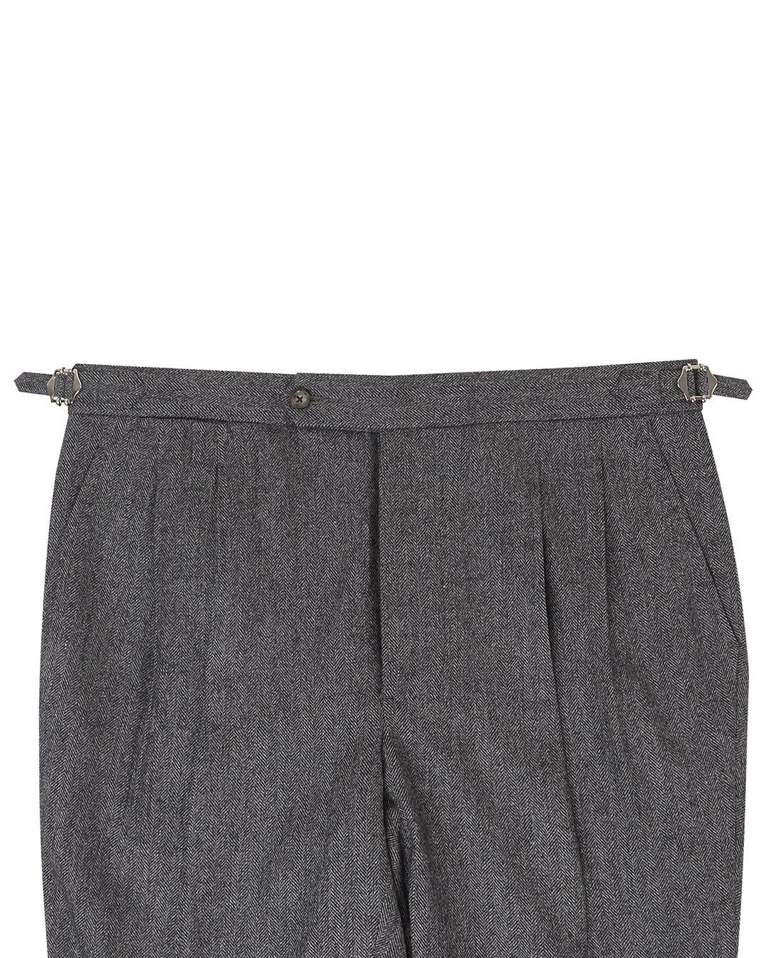 EThomas Charcoal Grey Harringbone - 2