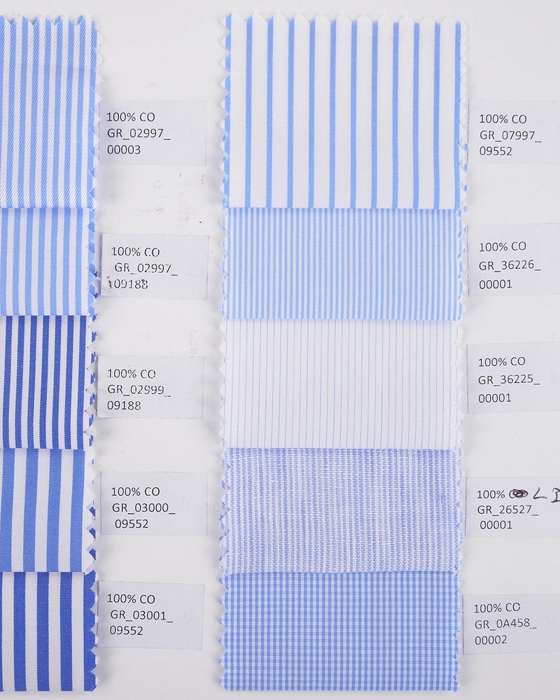 Grandi and Rubinelli Thin Cornflower Blue Stripes Linen