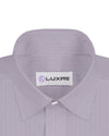 White Pin Stripes On Purple