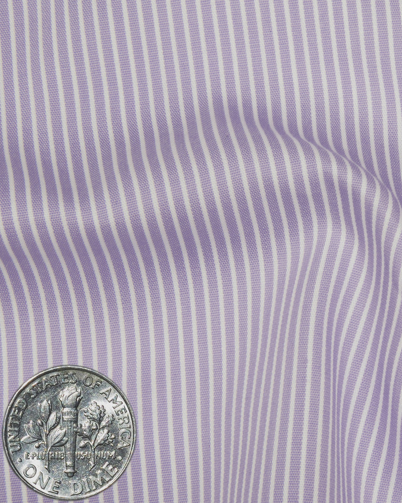 White Pin Stripes On Purple