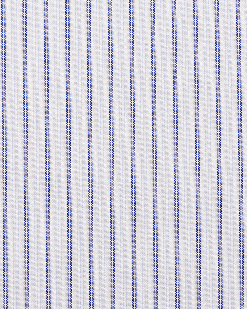 Navy White Grey Stripes Shirt