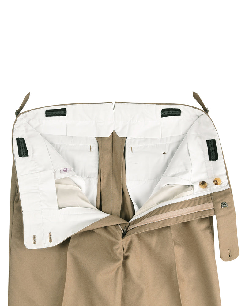 Holland Sherry Classic Worsted Flannel Khaki Twill