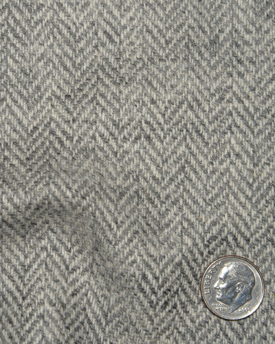 Loro Piana: Grey Herringbone Tweed