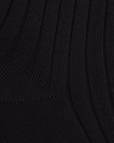 Bresciani  Cotton Rib Socks-Antracite
