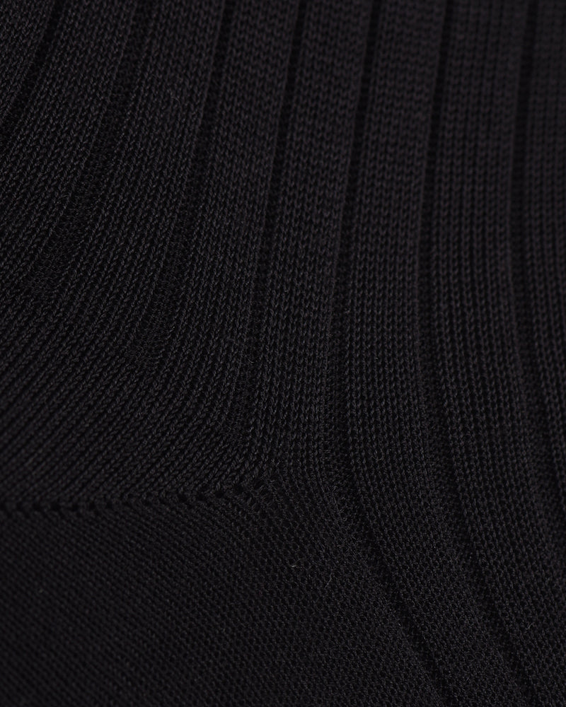 Bresciani  Cotton Rib Socks-Antracite