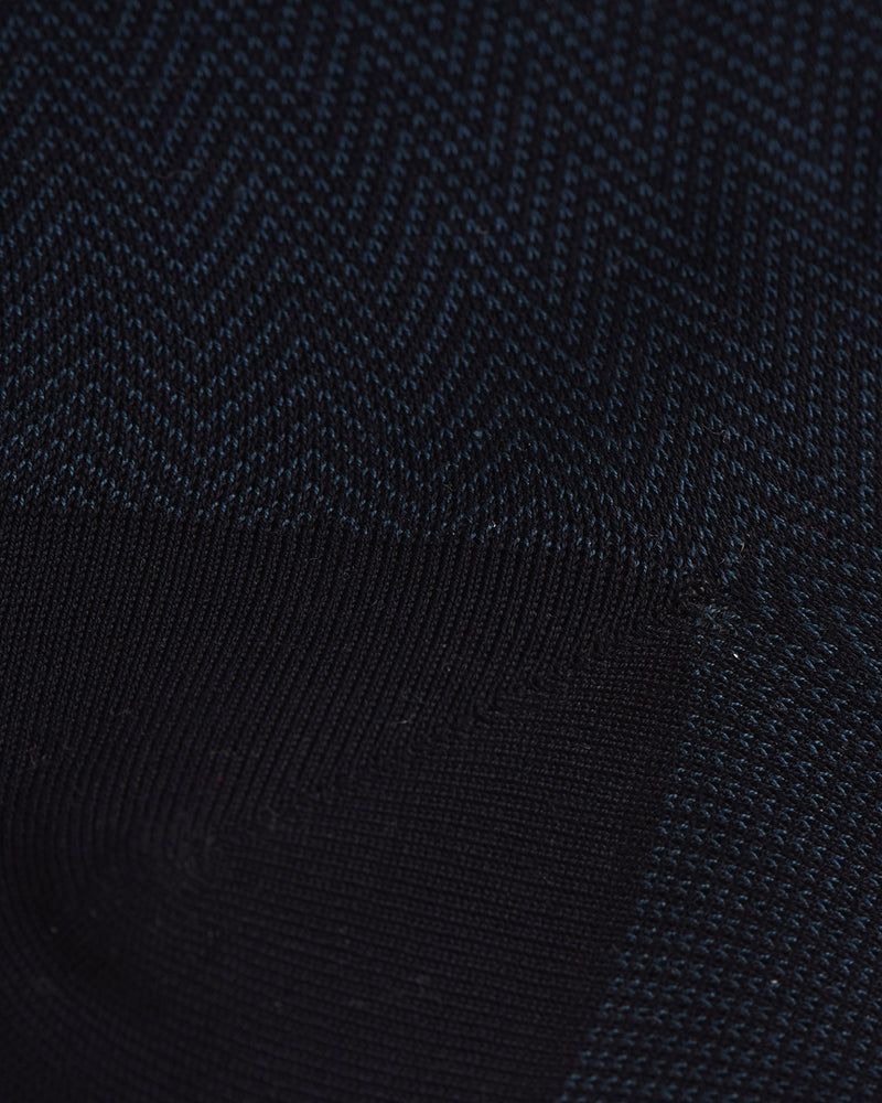 Bresciani- Cotton Rib Socks-Bluette