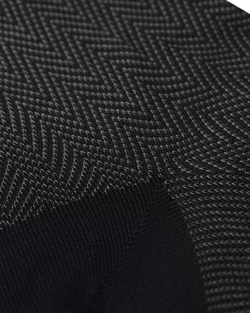 Bresciani- Cotton Rib Socks-Antracite Medio