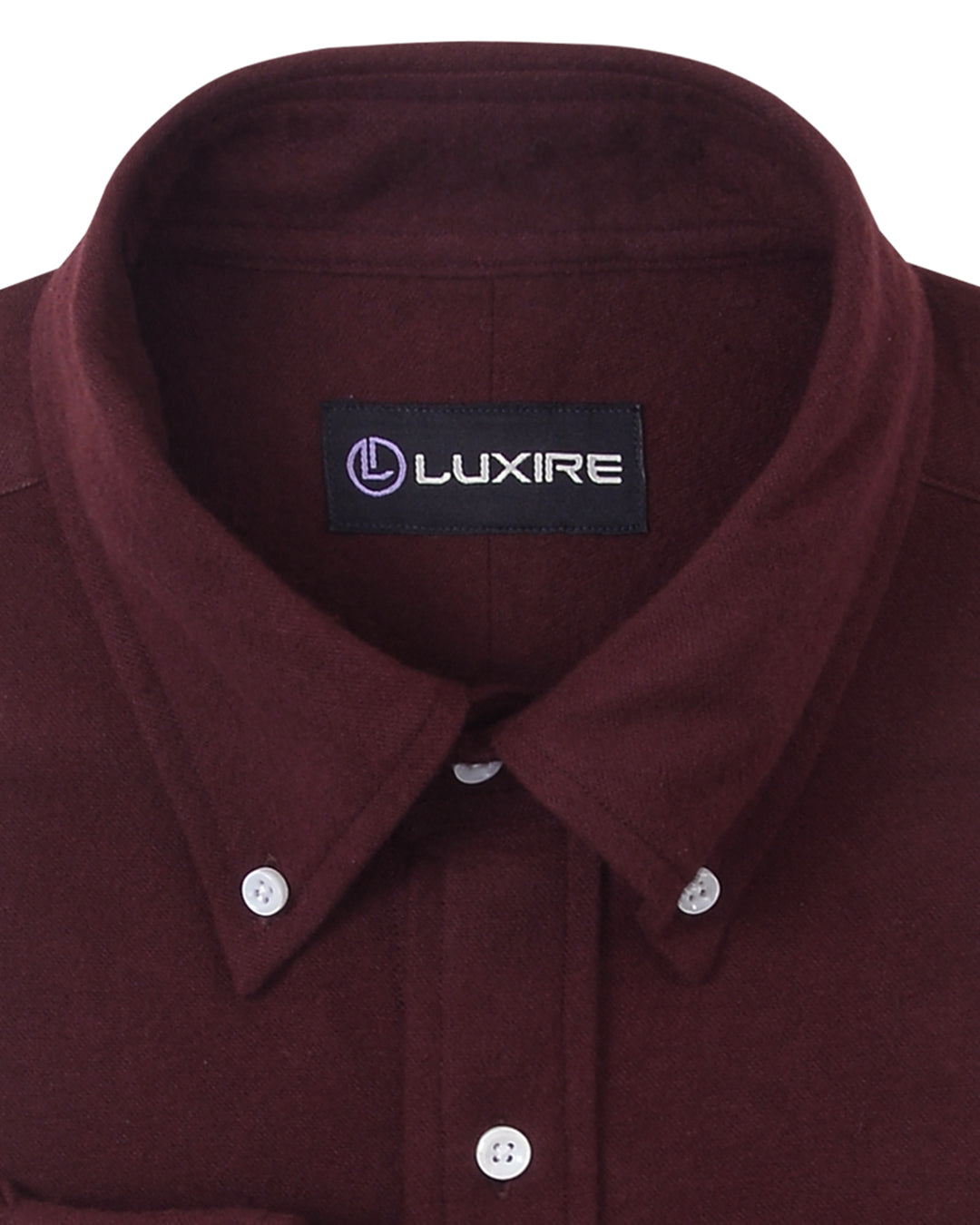Maroon Flannel Work Shirt - 2