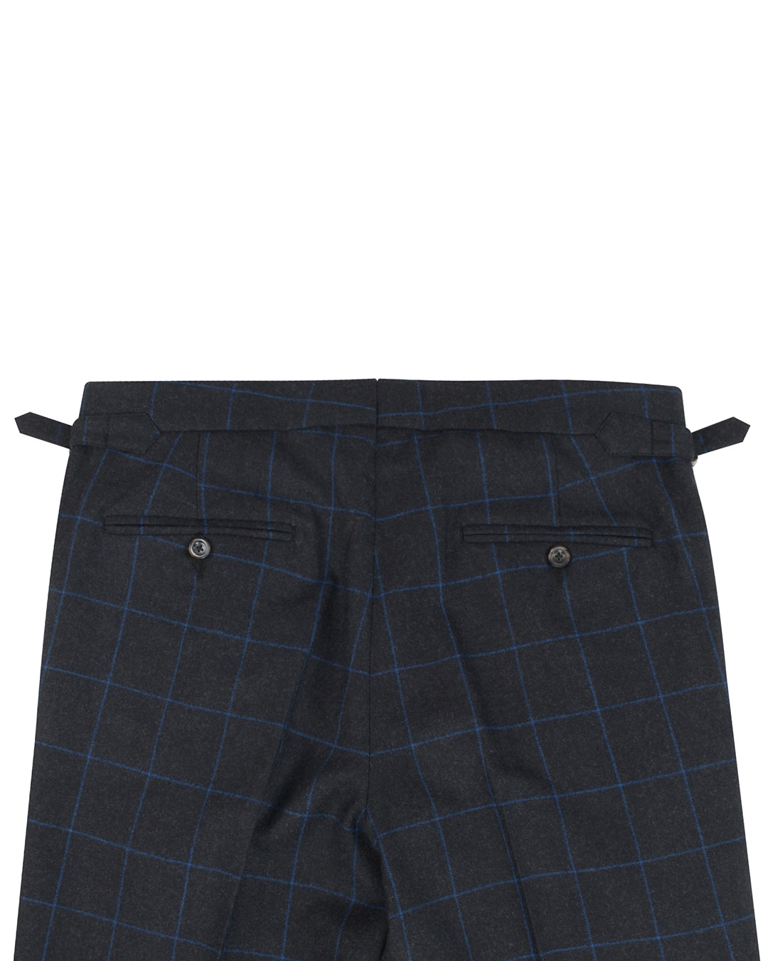 Minnis Flannel: Charcoal Blue Twill Pants - 4