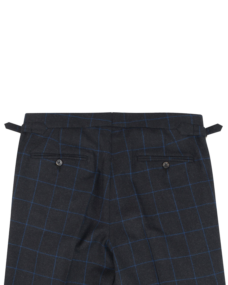 Minnis Flannel: Charcoal Blue Twill Pants