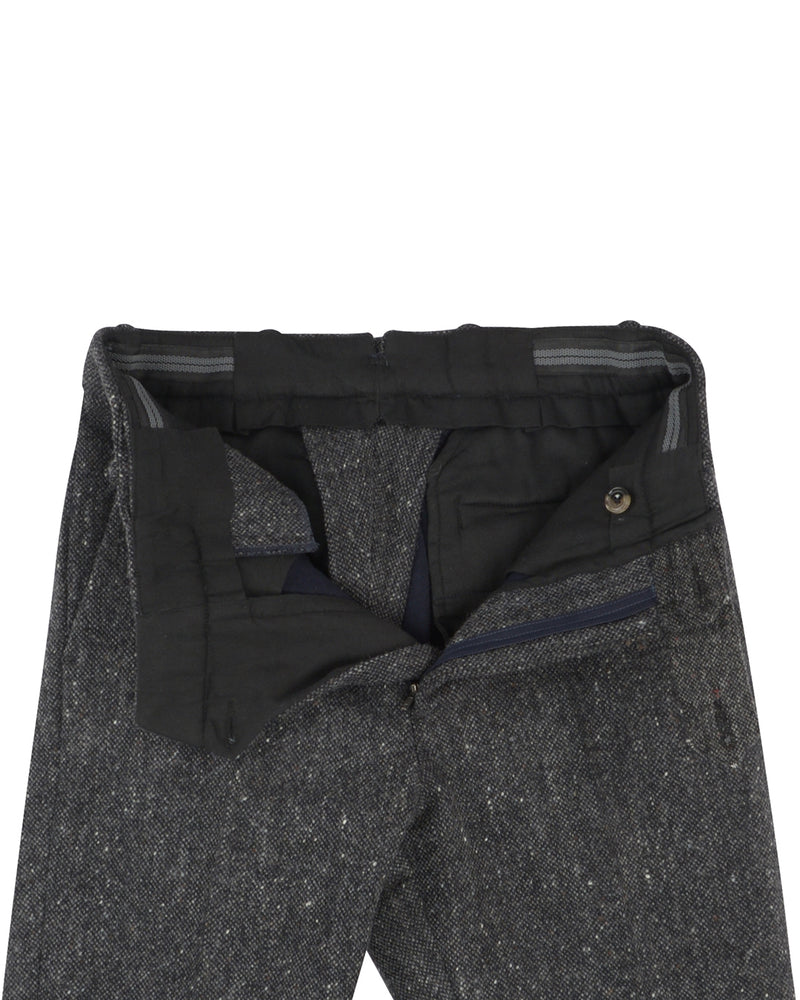 Molloy Plain Donegal Tweed Pants - Dark Grey