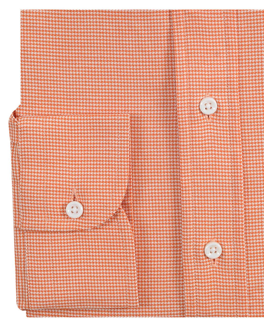 Orange Houndstooth Shirt - 2