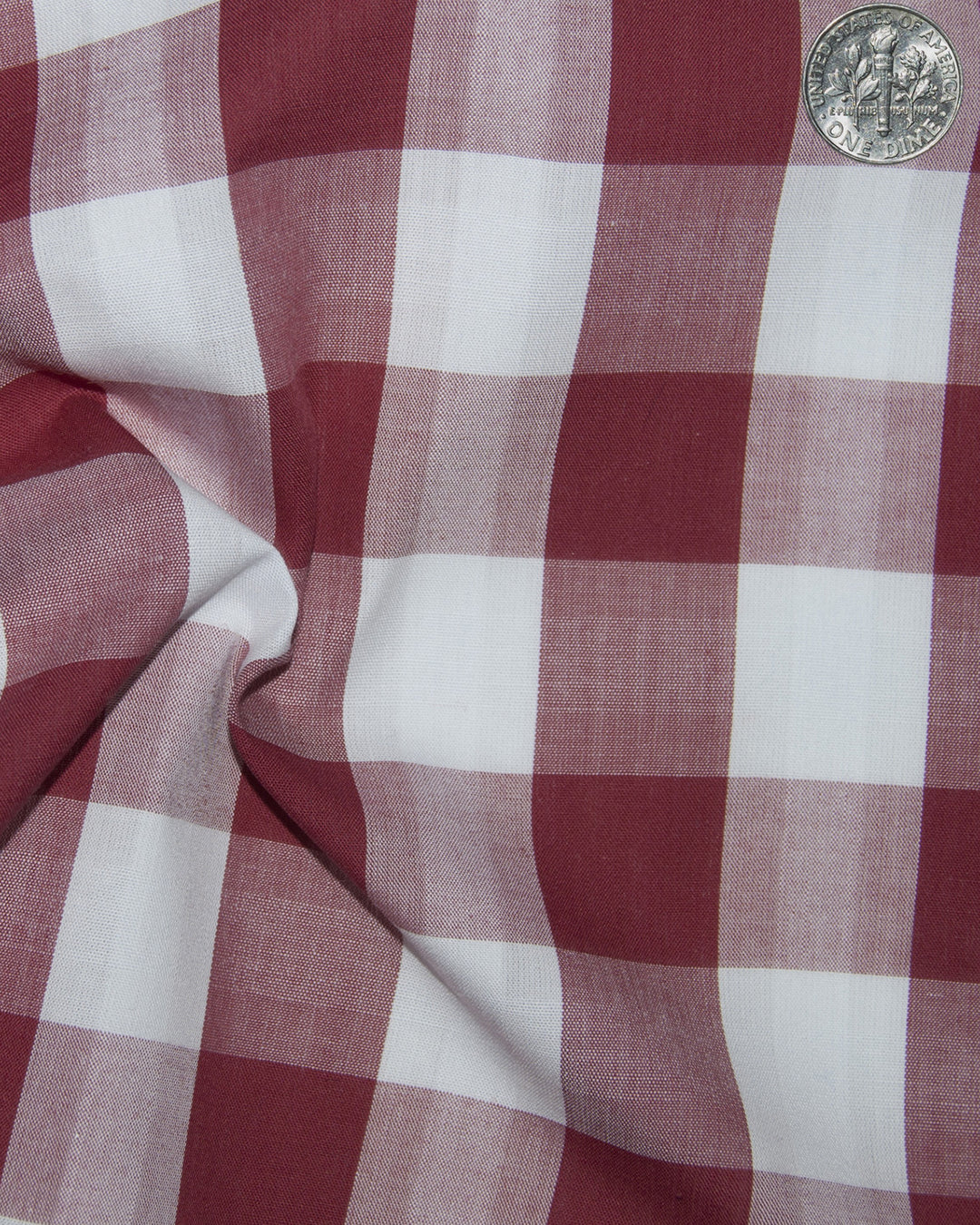 Friday Shirt: Red White Macro Gingham - 4