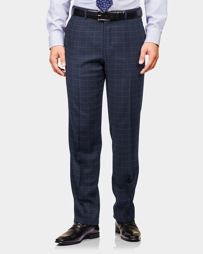 Loro Piana: Dark Blue Windowpane