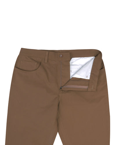 Light Choco Brown Washed Chino