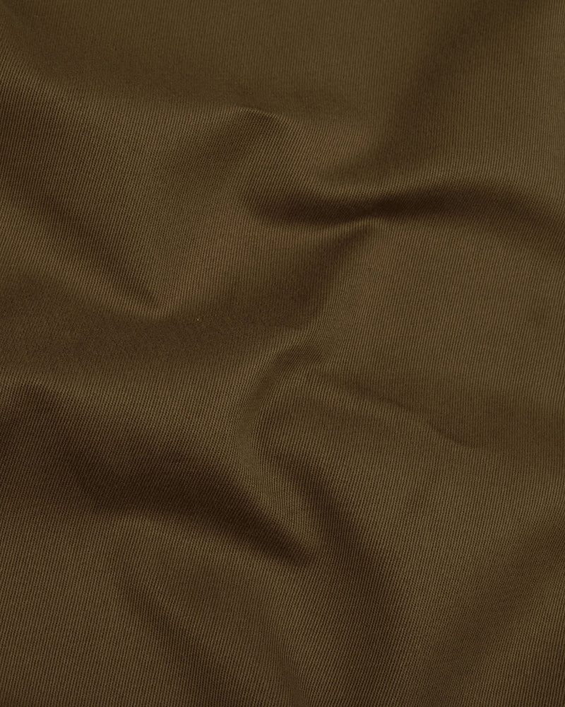 Dacota Soft Dark Brown Stretch Twill Pants
