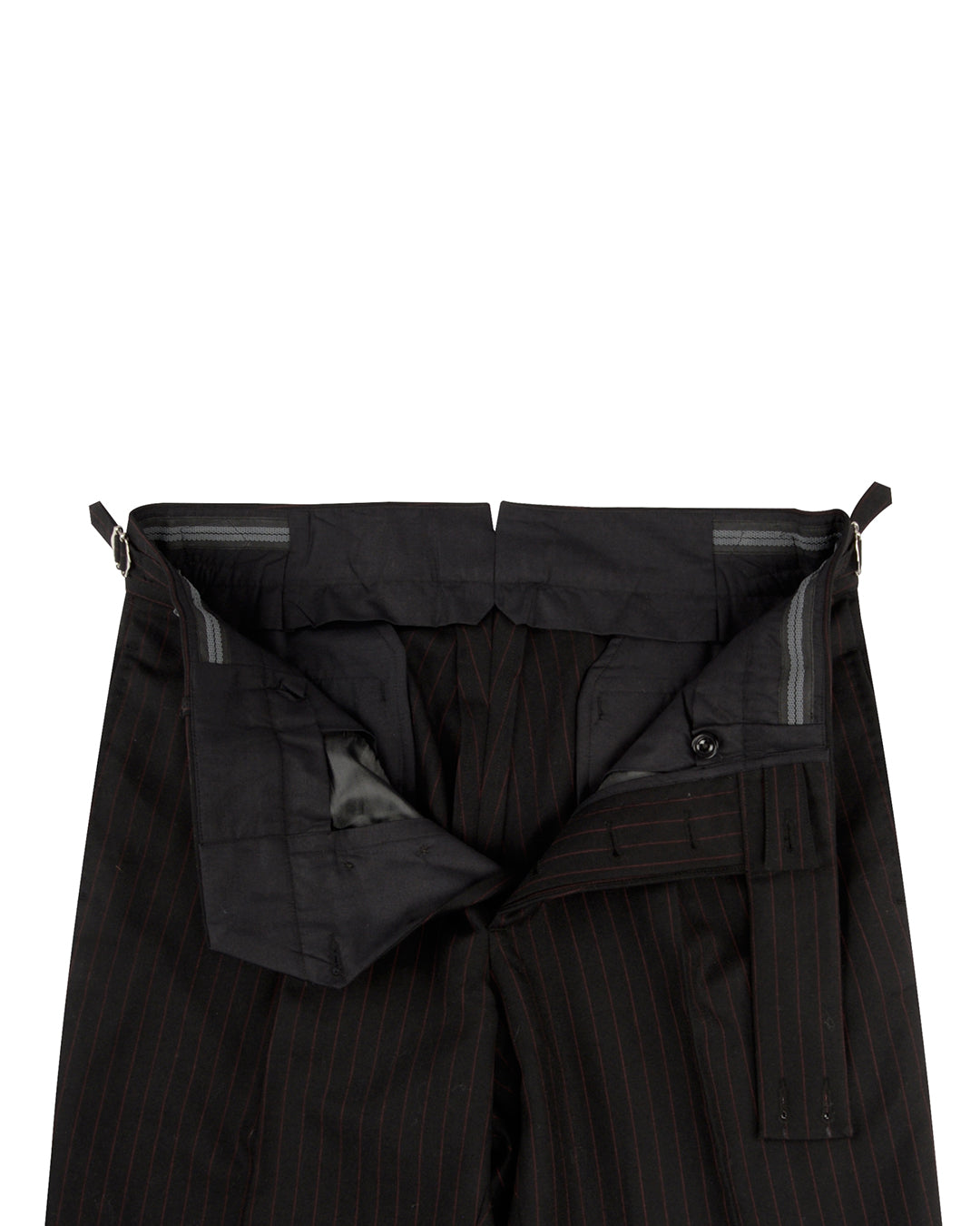 Dugdale Royal Classic: Black Twill with Brown Pinstripes - 3