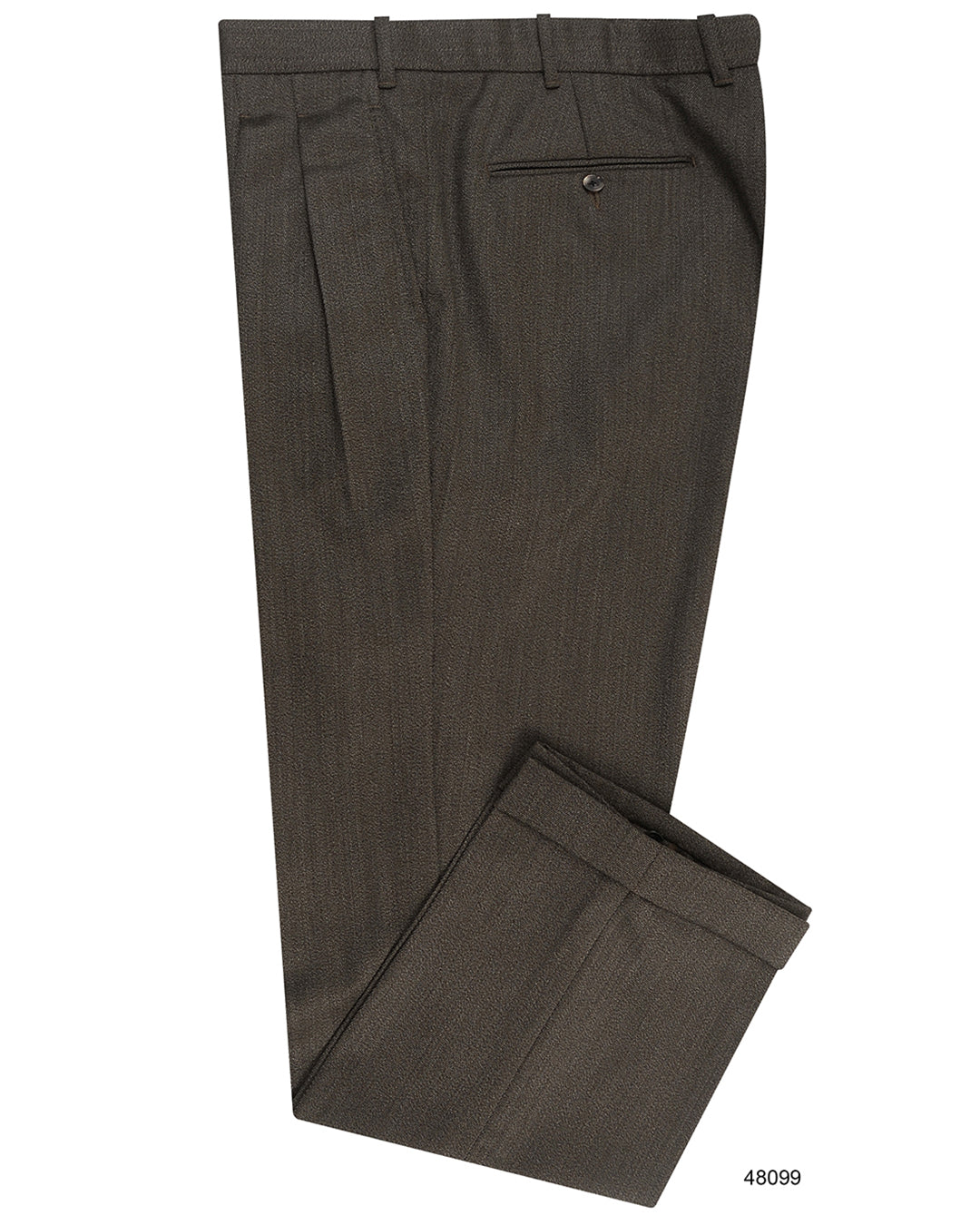 VBC 100% Wool: Brown Cavalry Twill - 1