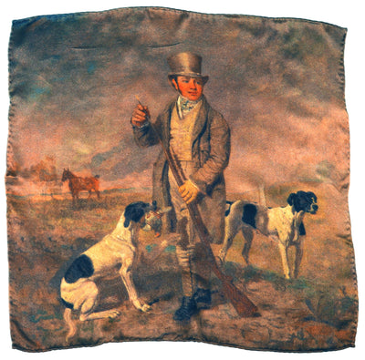 Brown Vintage Game Pocket Square