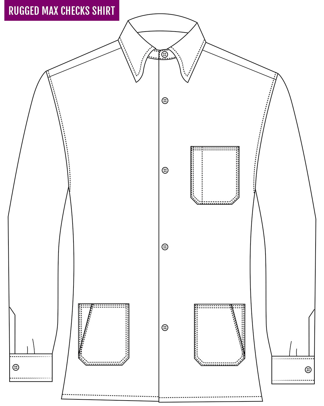 Maroon Flannel Work Shirt - 6
