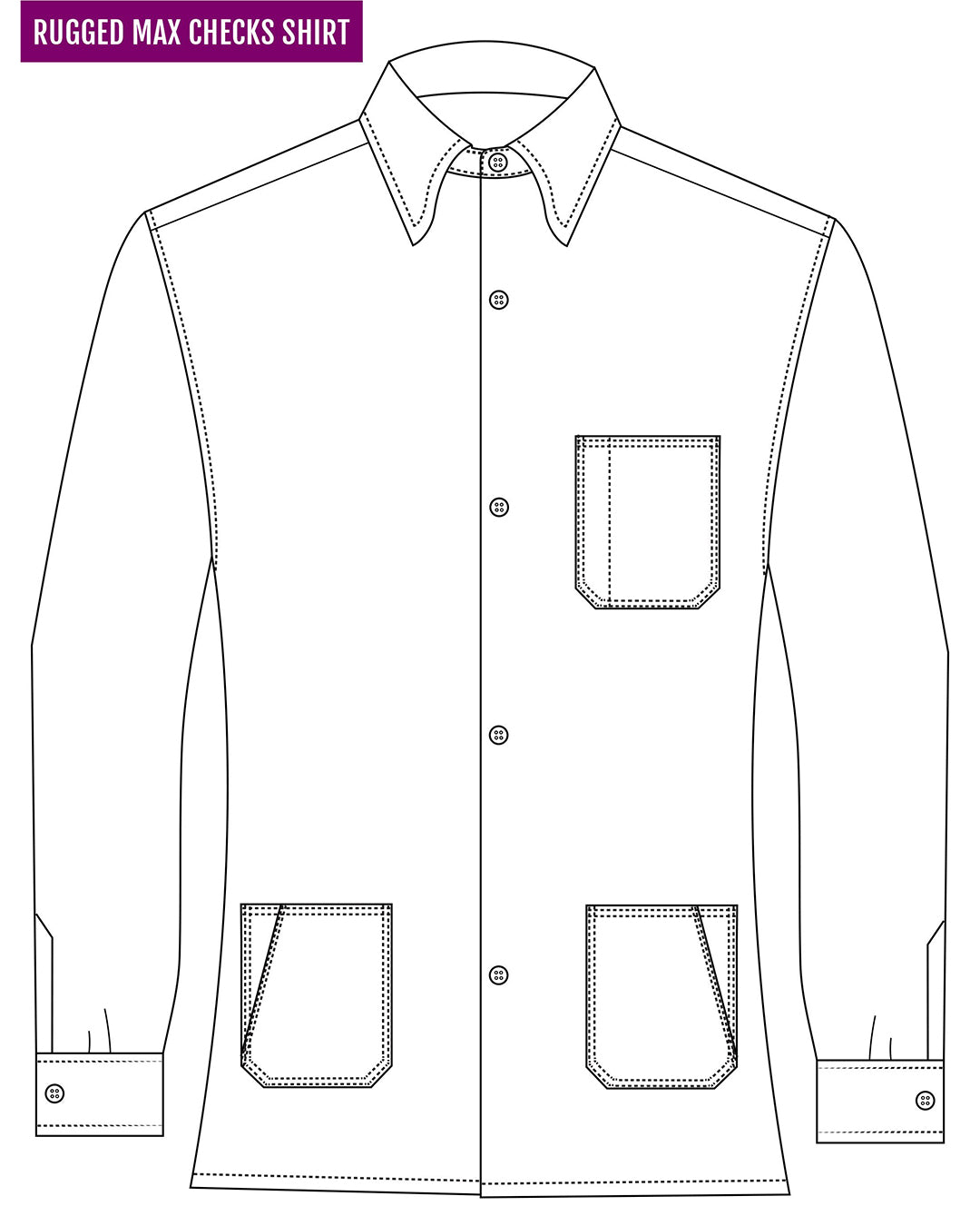 Pink Black White Madras Twill Flannel Work Shirt - 6