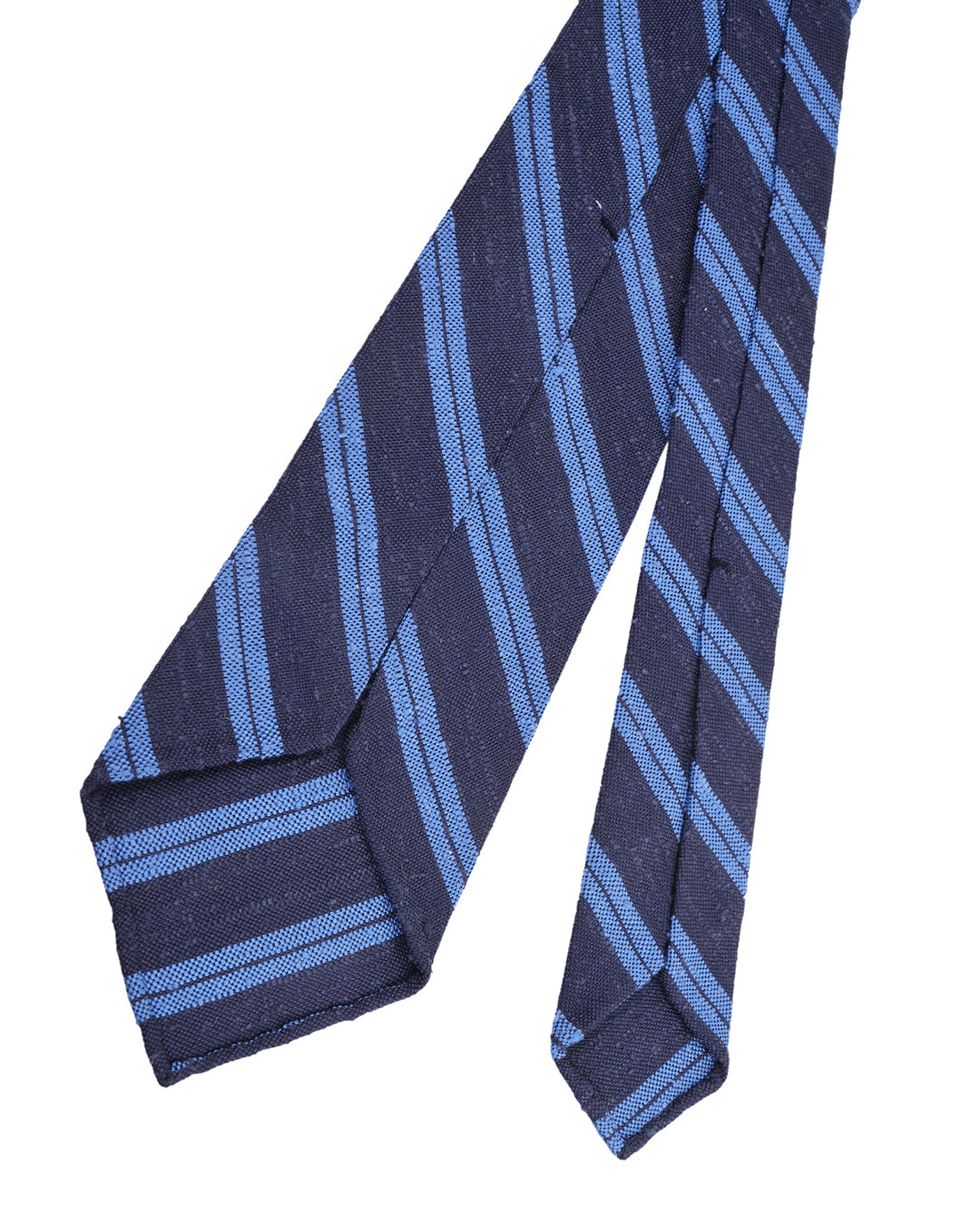 Tie-Sky Blue Stripes on Navy - 2